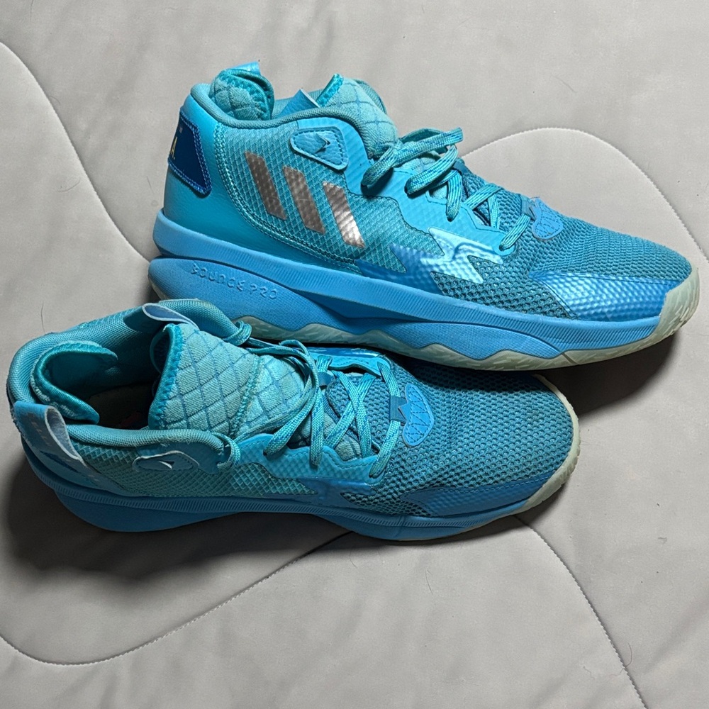 Adidas Aqua Blue DOLLA basketball shoes men’s 10
